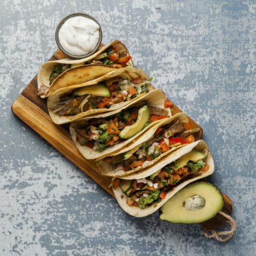 Mexican Tacos with Extra Virgin Olive Oil